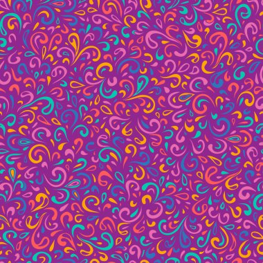 dalgalı doodle seamless modeli