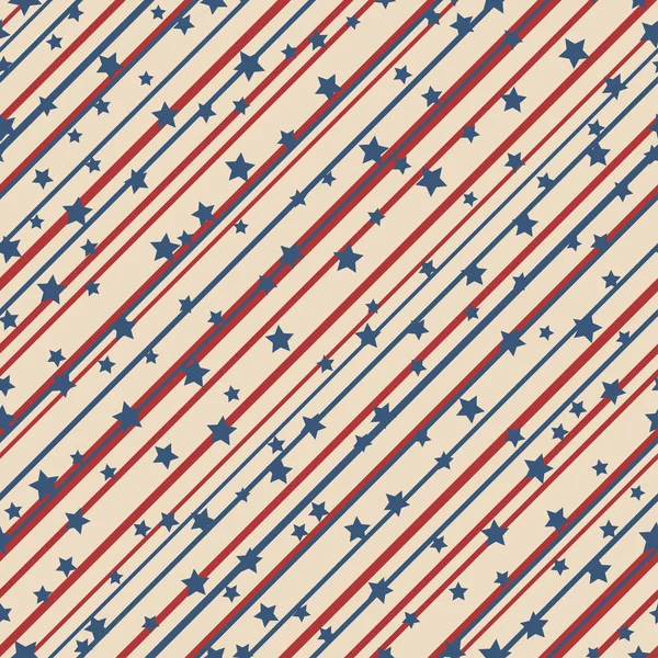 American stars and stripes pattern — Stock Vector