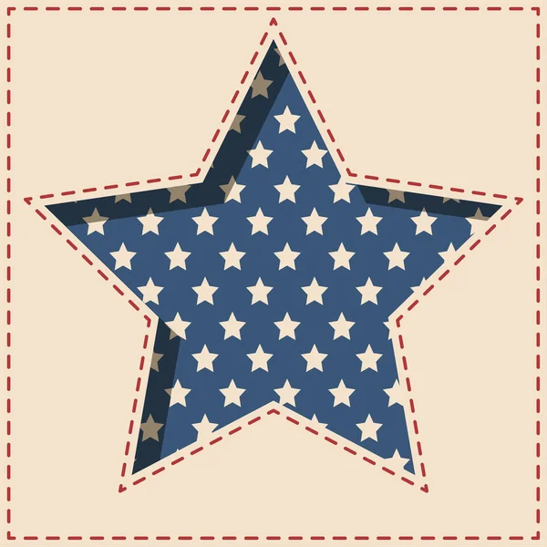 American vintage star background.