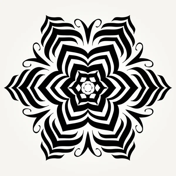 Verziertes Doodle-Mandala — Stockvektor