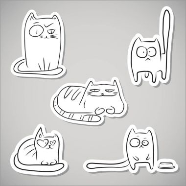 Kağıt komik kediler