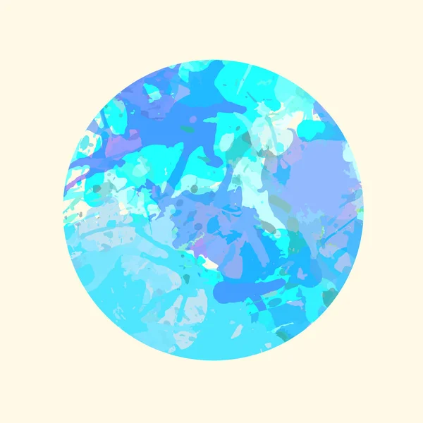 Peinture artistique pastel éclaboussures en cercle — Image vectorielle