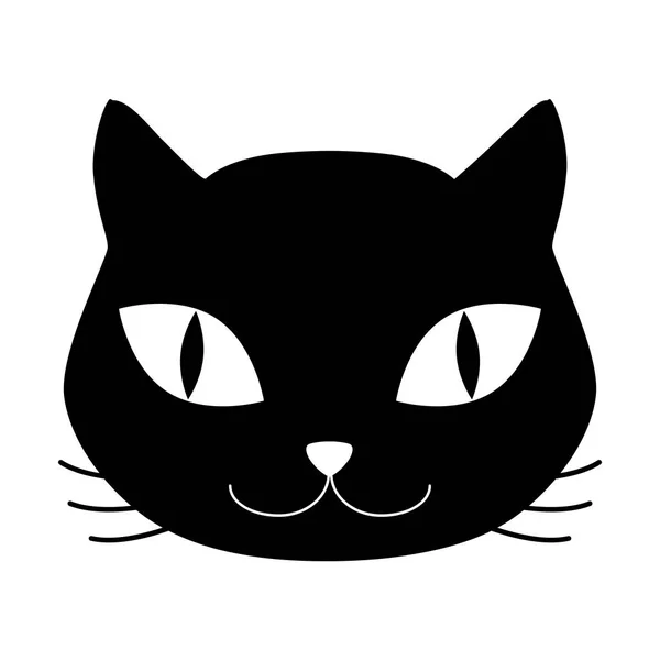 Kattenkop Ikoon — Stockvector