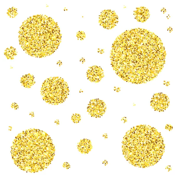 Gold glitter circles