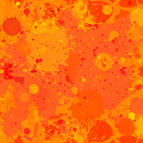 Aquarelle orange peinture éclaboussures fond — Image vectorielle