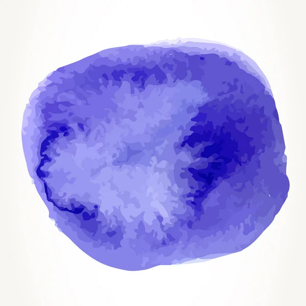 Blue watercolor circle — Stock Vector