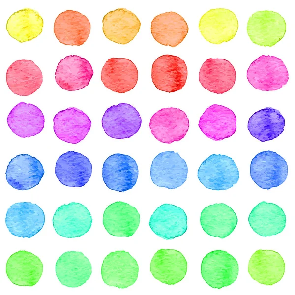 Seamless watercolor dots pattern — Stock Vector