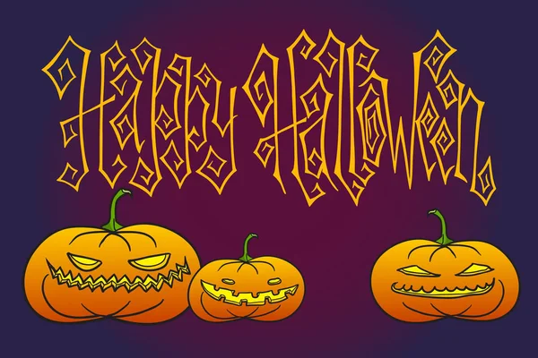 Biglietto di auguri di Halloween — Vettoriale Stock