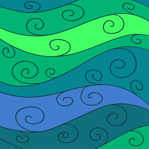 Ondas abstractas fondo — Vector de stock