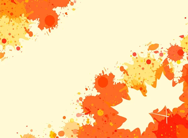 Aquarelle cadre automne — Image vectorielle