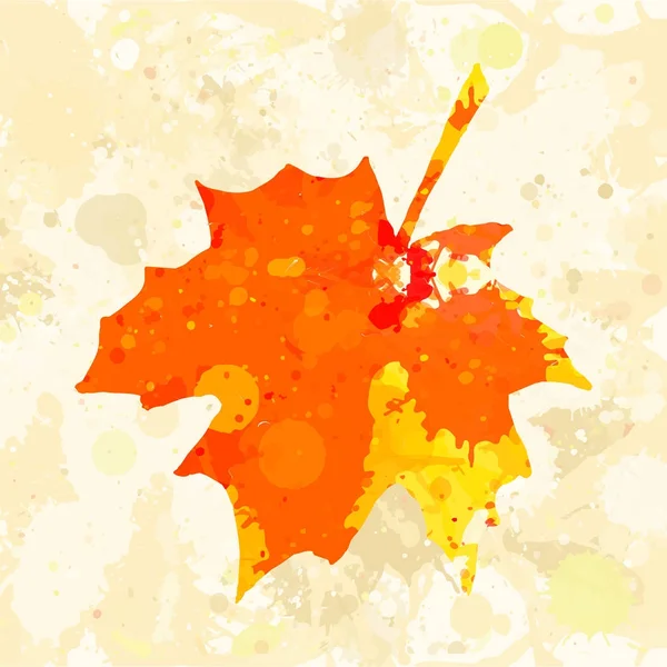 Autumn maple leaf — Stock Vector