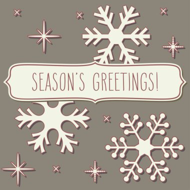 Kar tanesi çerçeve ve mutlu bayramlar