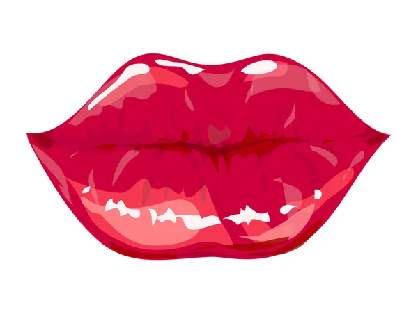 Mujer labios vector ilustración — Archivo Imágenes Vectoriales