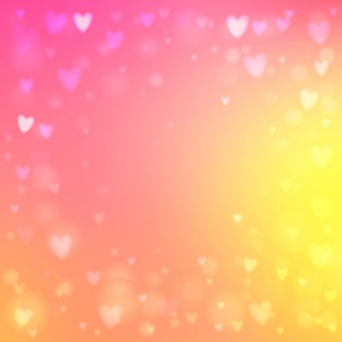 Abstract hearts lights background clipart