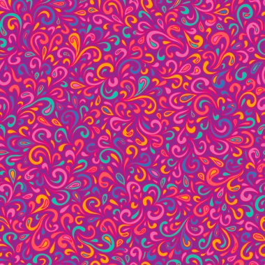 dalgalı doodle seamless modeli