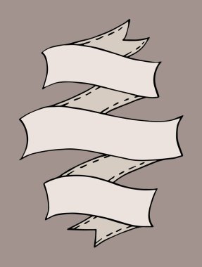 Vintage şerit afiş