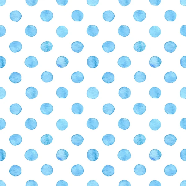 Seamless watercolor dots pattern — Stock Vector