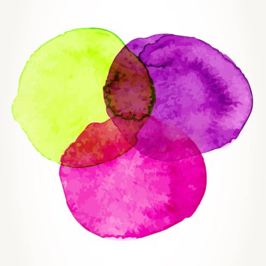 renkli suluboya daireler