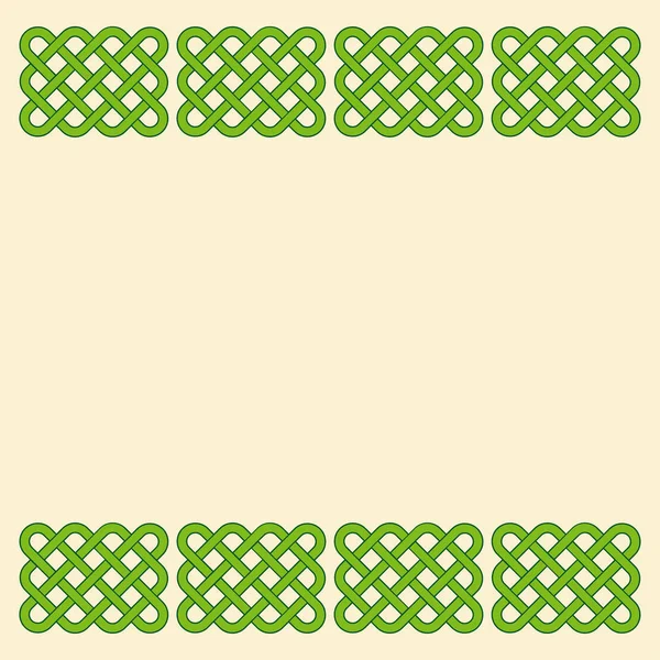 绿色的凯尔特风格画框 — 图库矢量图片