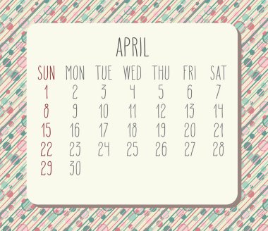 2018 Nisan takvim yılı