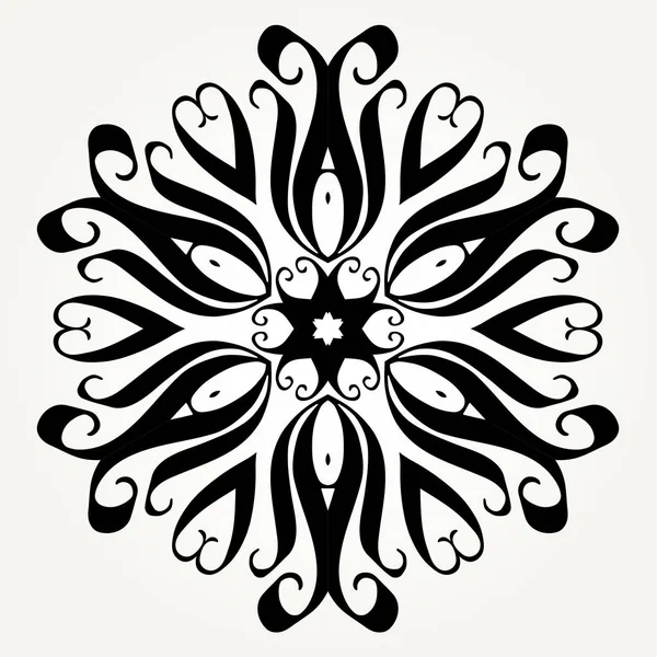 Mandala de doodle ornamentado — Vetor de Stock