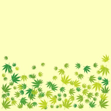 Elle çizilmiş esrar çerçeve arka plan bırakır