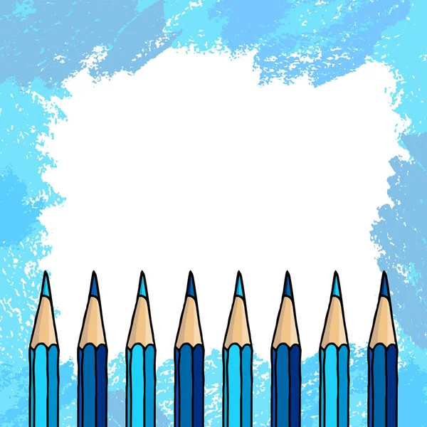 Pensils et traits de fond — Image vectorielle