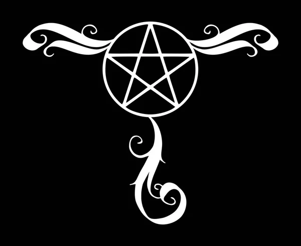 Pentagram occulte symbool — Stockvector