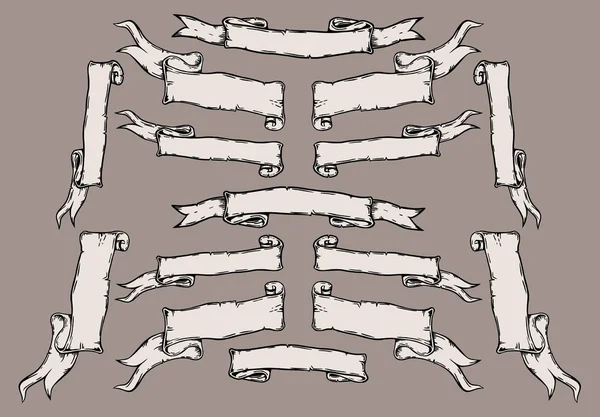 ビンテージ リボン バナー — ストックベクタ