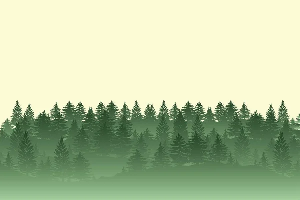 Forest trees silhouettes background