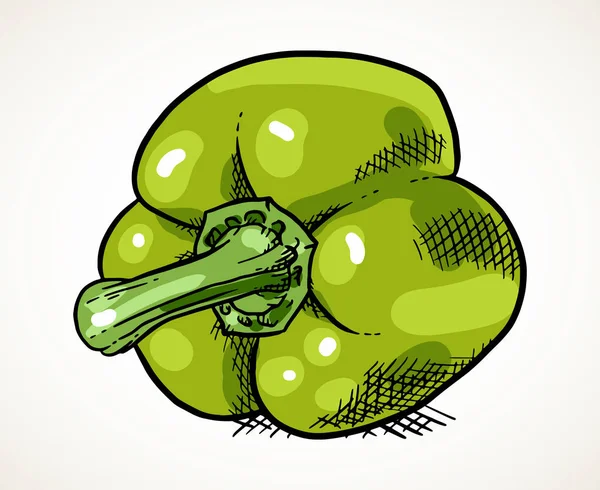 Paprika Gemüse Illustration — Stockvektor