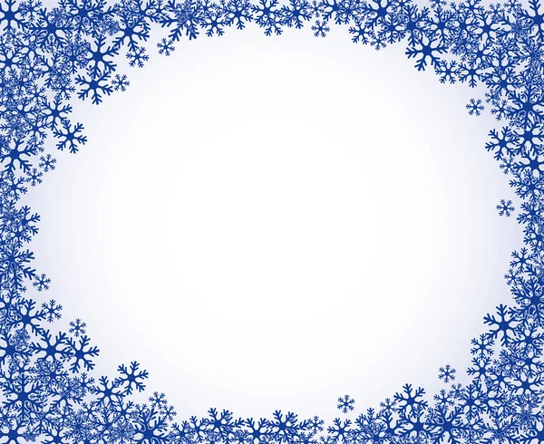 圣诞雪花空白框架矢量插图 — 图库矢量图片