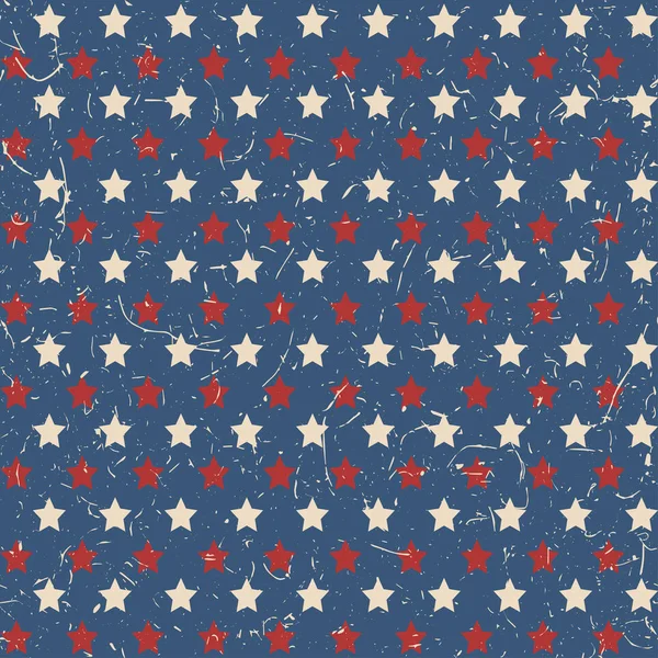 American stars pattern — Stock Vector