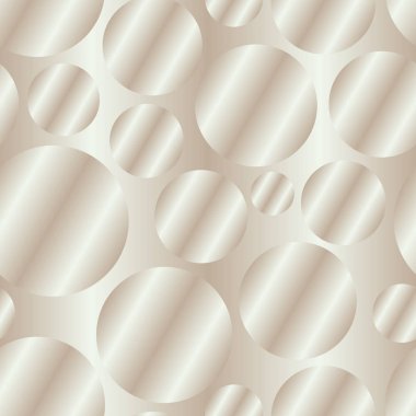 Metal bronz eğimli daireler pürüzsüz desen