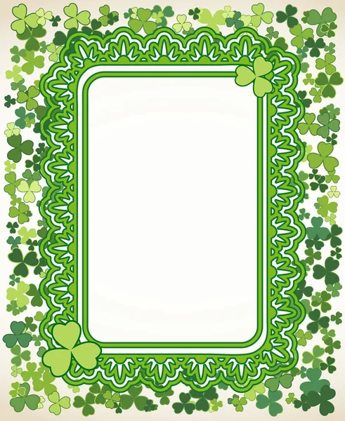 Saint Patrick's Day frame background — Stock Vector