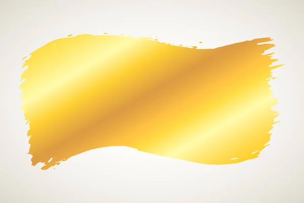 Artistico colpo di vernice dorata — Vettoriale Stock