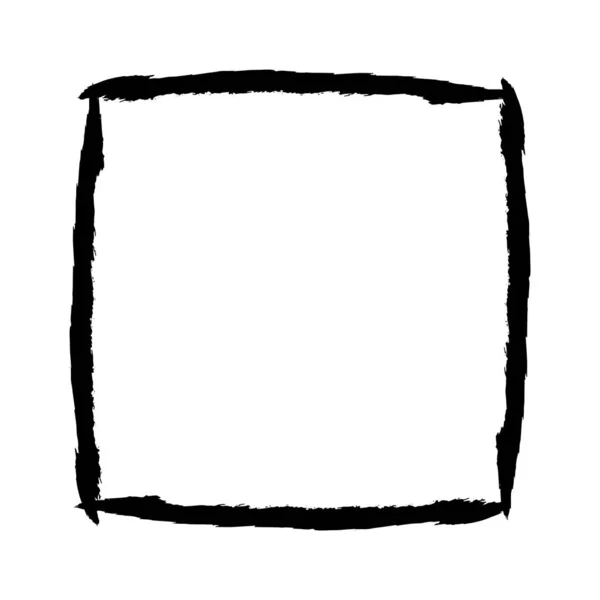 手描きの正方形のフレーム — ストックベクタ