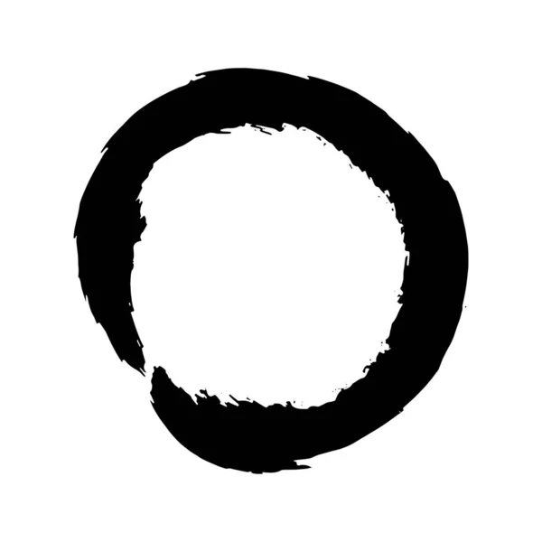 Czarną farbą skoku okrągłe ramki — Wektor stockowy