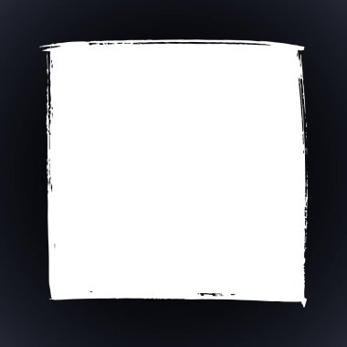 Kare sanatsal boya vuruşu çerçevesi