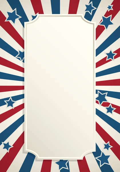American patriotic background frame — Stock Vector