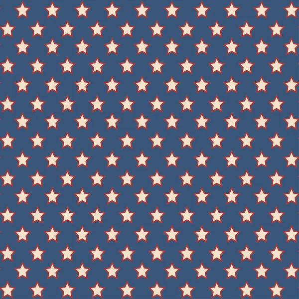 American stars seamless pattern — Stock Vector