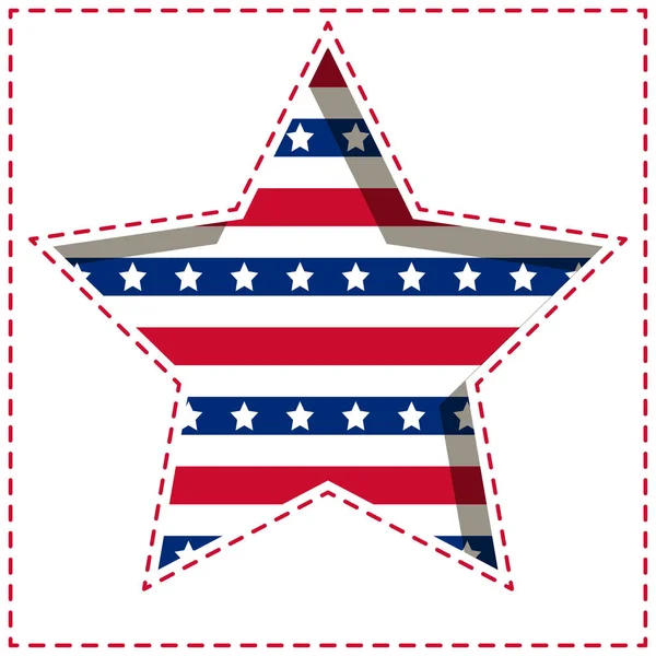 American star background. — Stock Vector