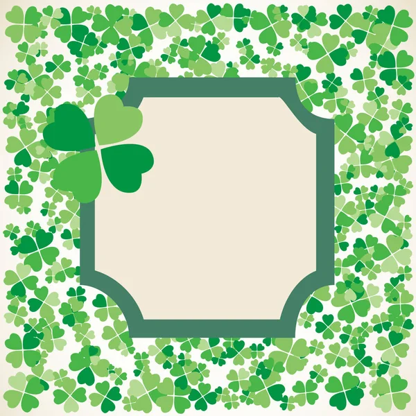 Saint Patrick's Day frame background — Stock Vector