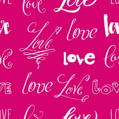 Sevgililer günü aşk seamless modeli