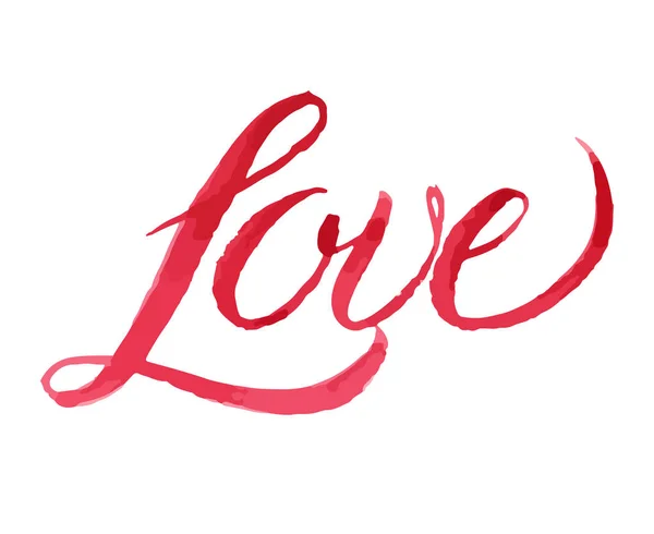 Sevgililer günü aşk kelime — Stok Vektör