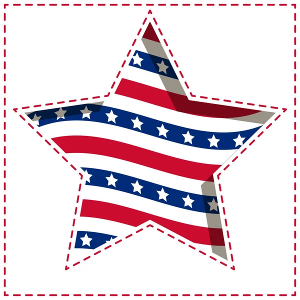 American star background. — Stock Vector