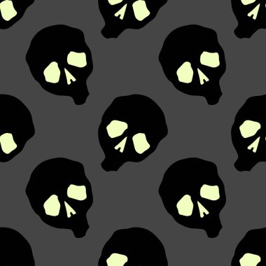 Skulls Halloween kutlama sorunsuz desen