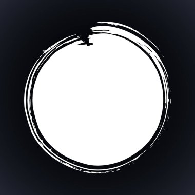 Sanatsal yuvarlak boya vuruşu