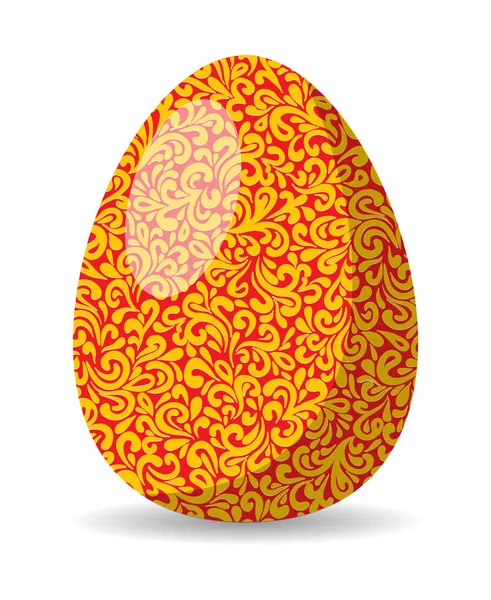 Easter egg greeting card design element — Stock Vector