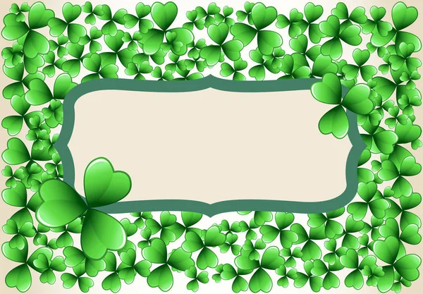 Saint Patrick's Day çerçeve arka plan — Stok Vektör